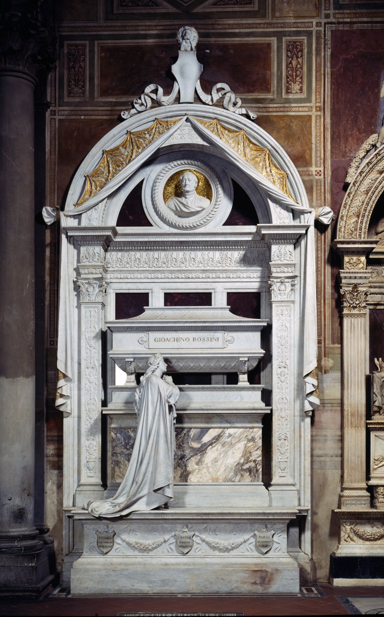 Monument til Gioacchino Rossini (1792-1868) 1900 (marmor) af Giuseppe Cassioli