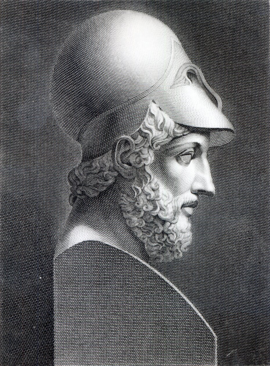 Buste af Perikles, graveret af Giuseppe Cozzi af Giuseppe Longhi