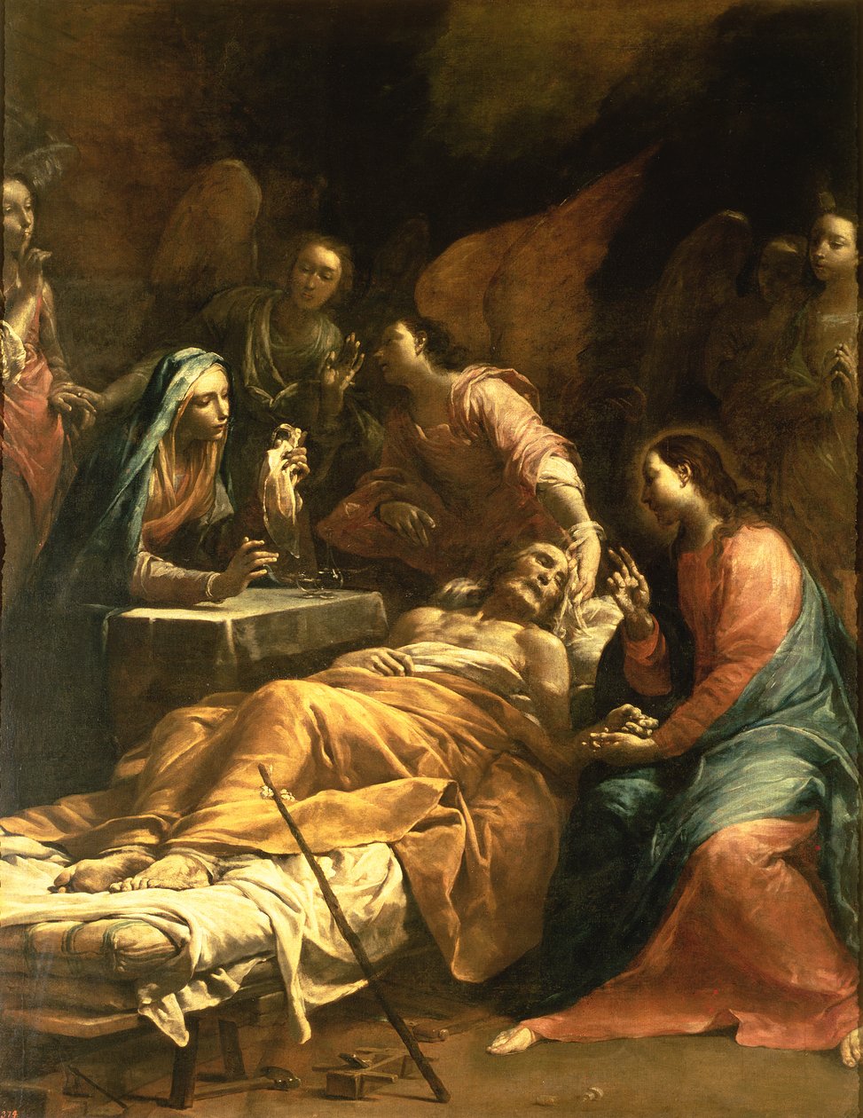Den hellige Josefs død, ca. 1712 af Giuseppe Maria Crespi
