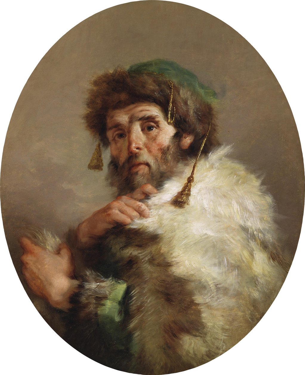 Allegori om vinteren af Giuseppe Nogari