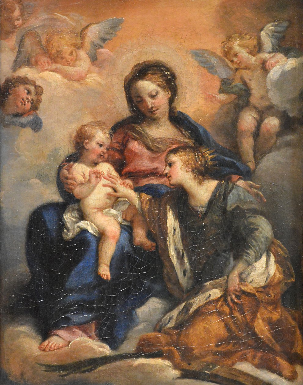 Den mystiske ægteskab med Saint Catherine af Giuseppe Passeri