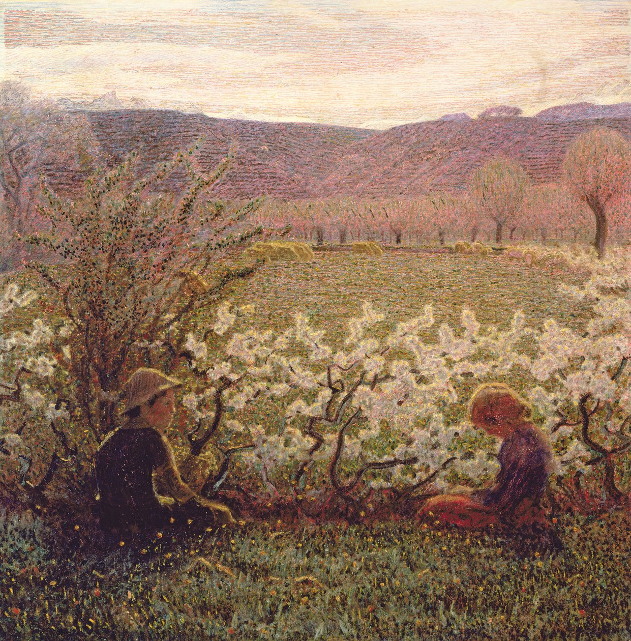 Blomstrende Eng af Giuseppe Pellizza da Volpedo