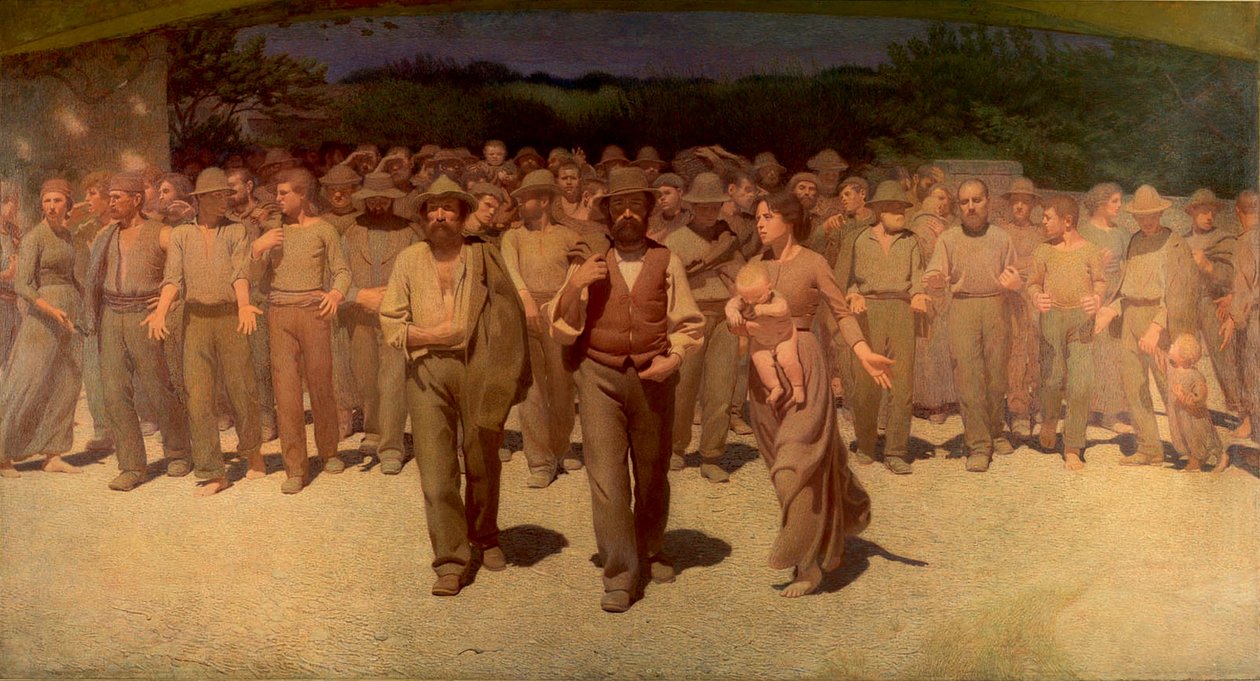 Det fjerde gods Det fjerde gods af Giuseppe Pellizza da Volpedo