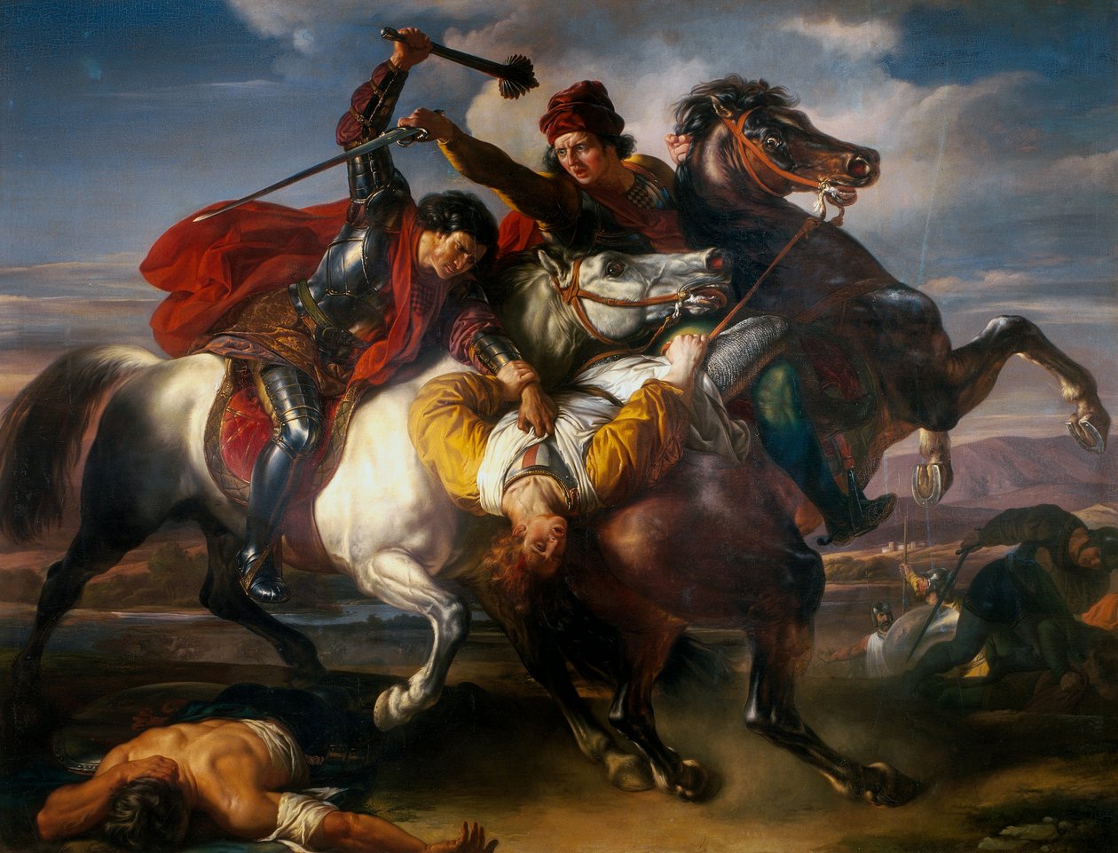 Farinata degli Uberti i slaget ved Montaperti af Giuseppe Sabatelli