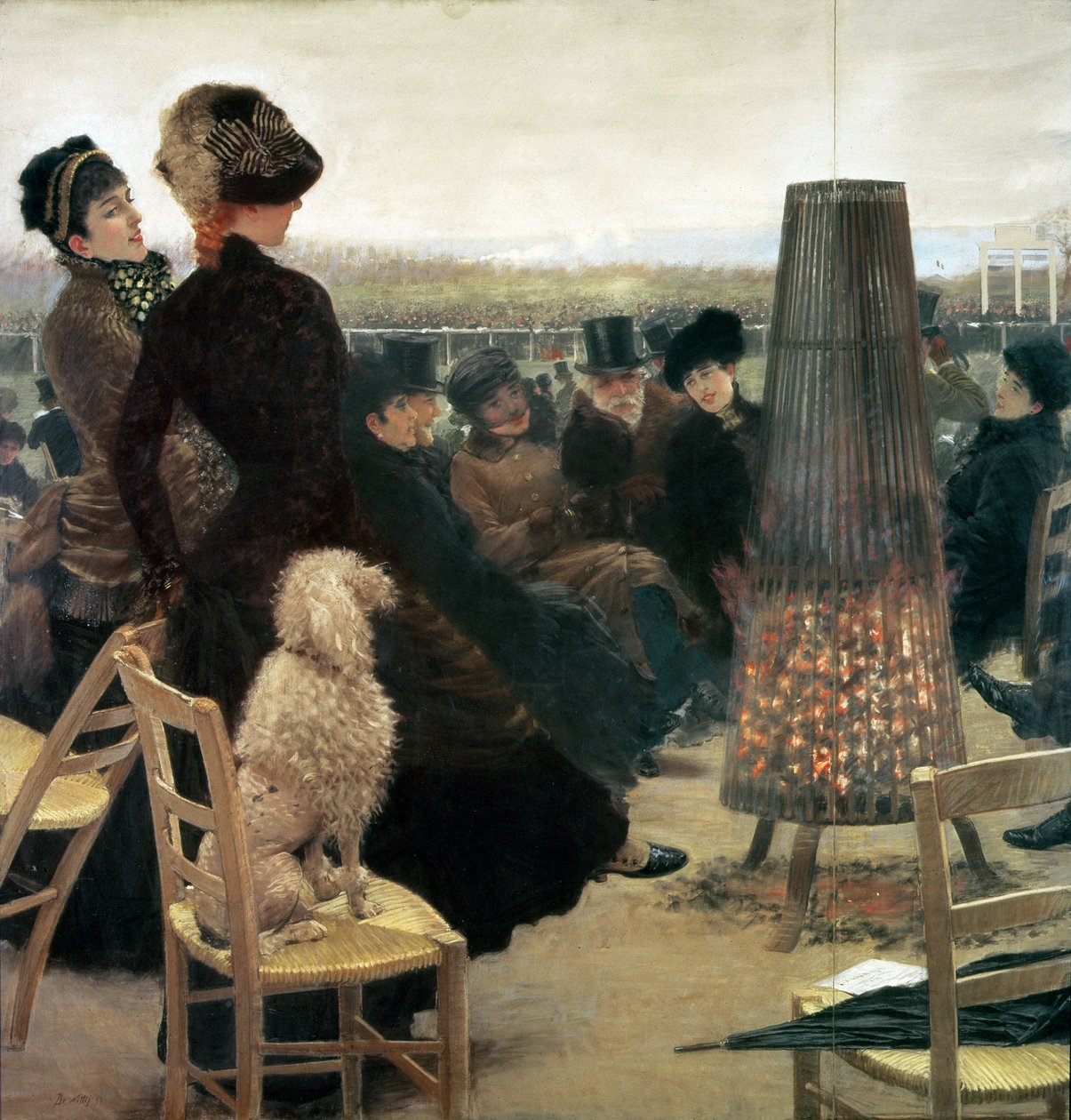 The Races at Auteuil, en del af et triptykon af Giuseppe de Nittis