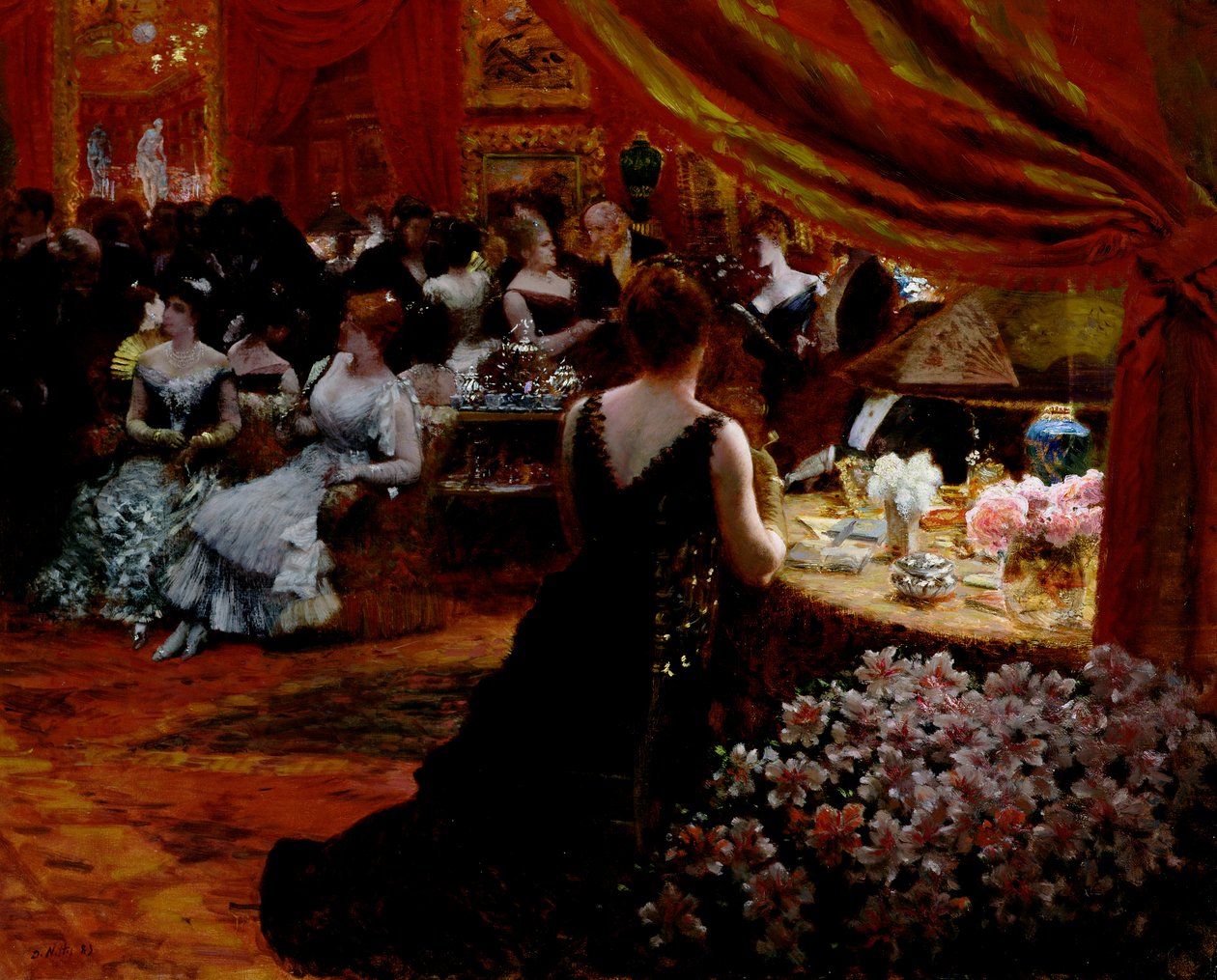 Prinsesse Mathildes salon (1820-1904) 1883 af Giuseppe de Nittis
