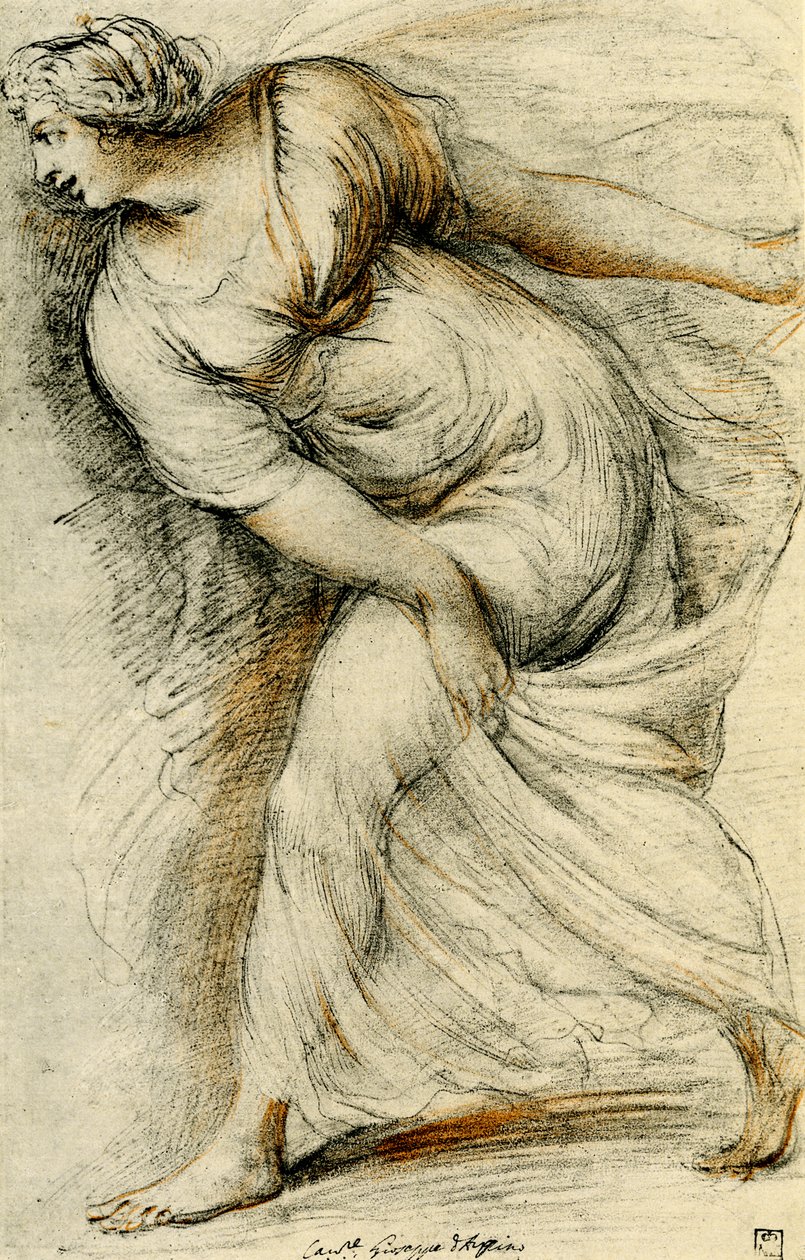 Dansende pige af Giuseppe Cesari