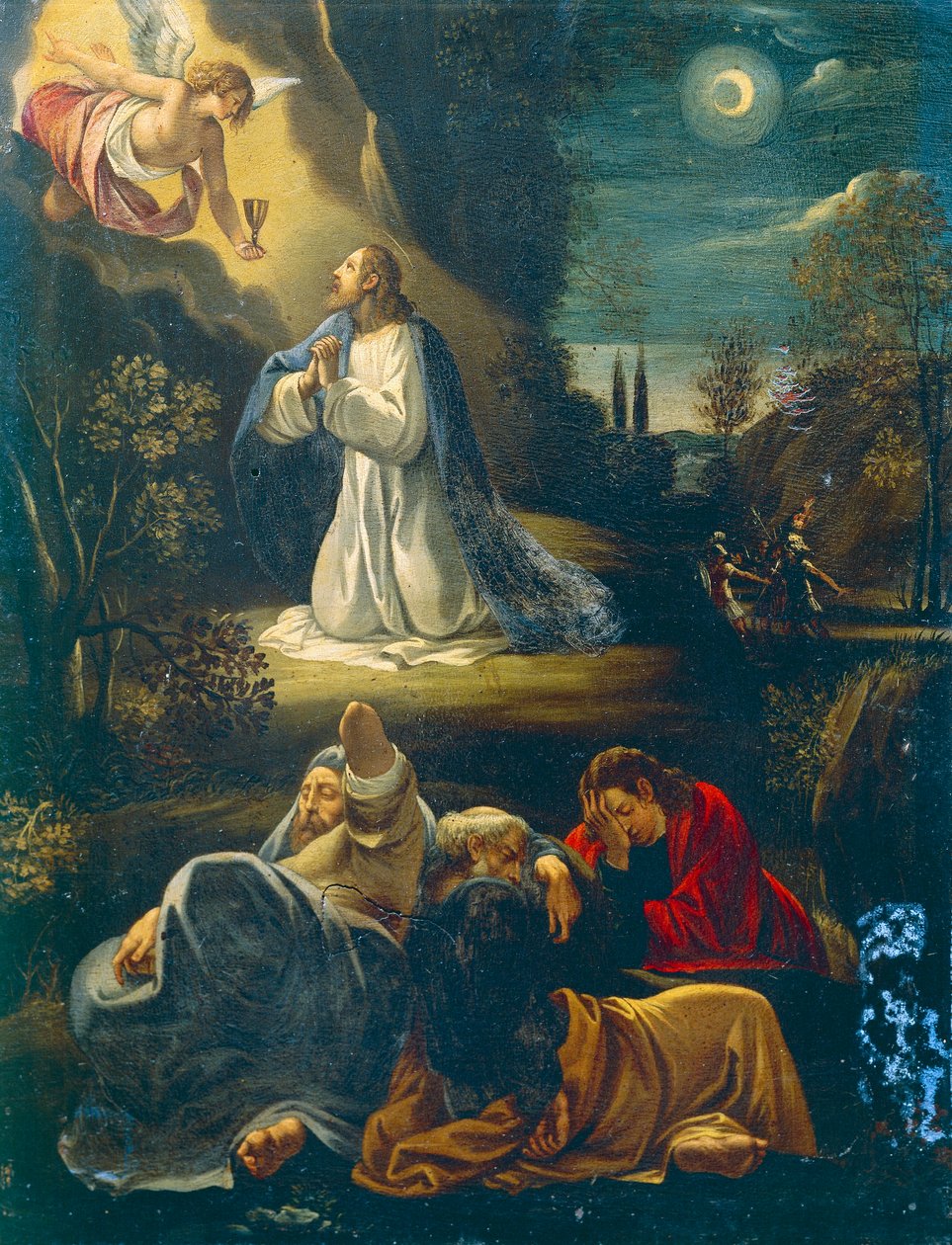 Jesus i haven, scene fra Passion of Jesus af Giuseppe Cesari (1568-1640) af Giuseppe Cesari