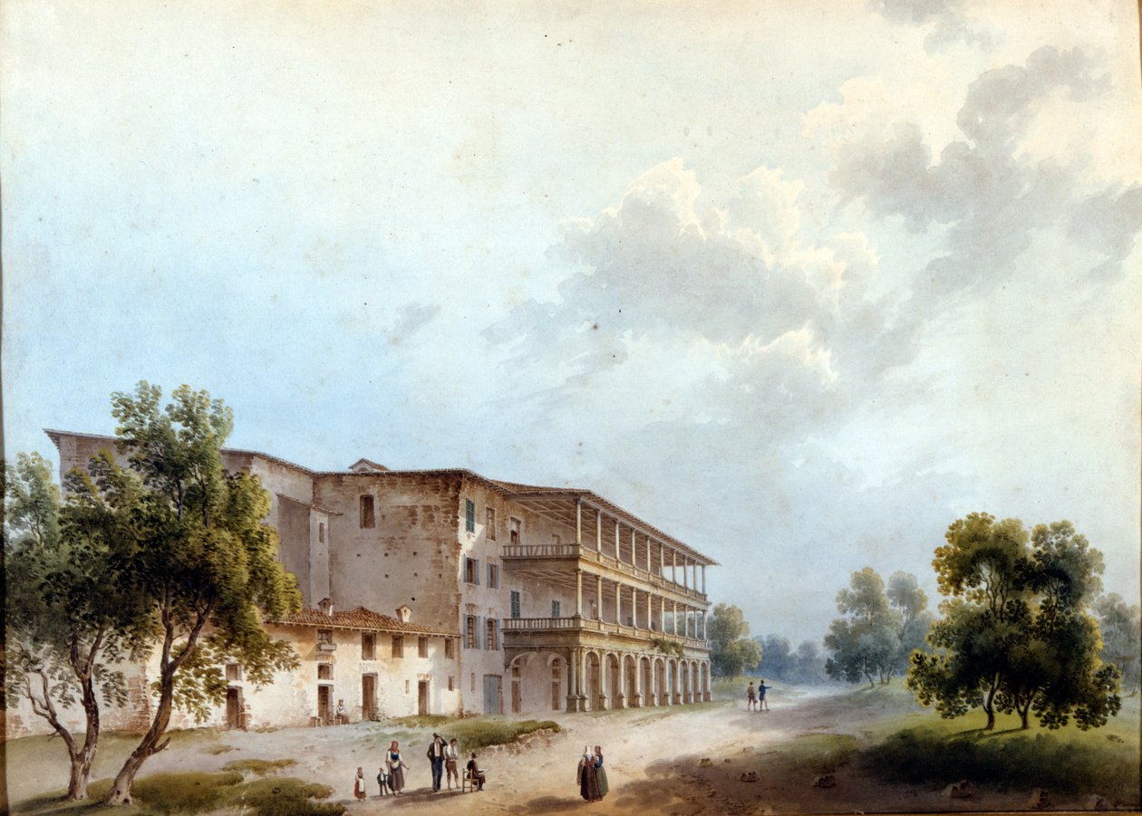 Milano, Simonetta Villa. Maleri af Alinovi. Stendhal omdøbte Angela Pietragrua til Lady Simonetta. Milanos museum, Milano af Giuseppe Alinovi