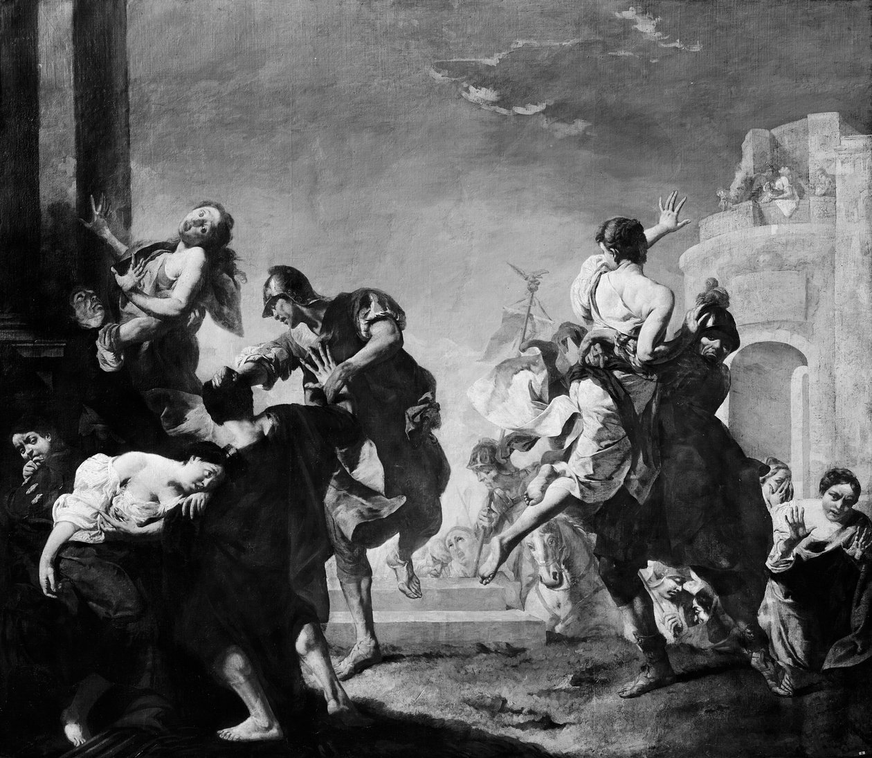 Voldtægt af sabinerne af Giuseppe Angeli