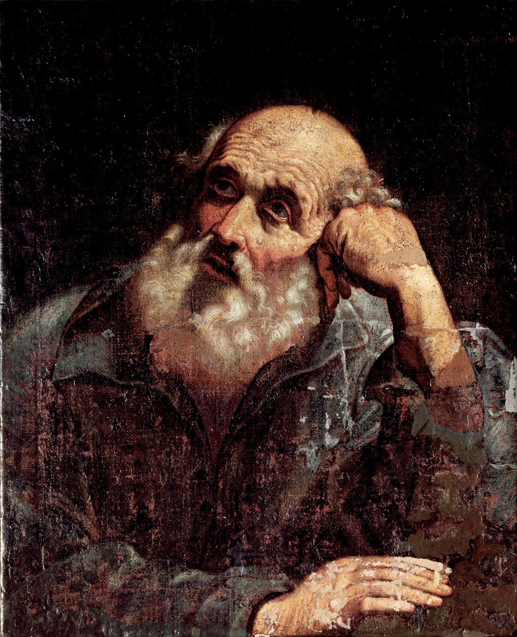 Portræt af et Apore-maleri af Giuseppe Antonio Petrini (1677-1757 / 8) Taggia, San Domenico kloster af Giuseppe Antonio Petrini