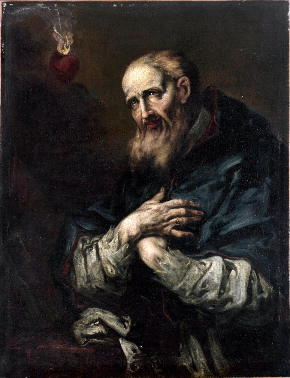 Saint Francois-de-Sales (Saint Francois de Sales) (1567-1622), Eveque de Geneve Maleri af Giuseppe Antonio Pianca (1703-1757) Genes fra det 18. århundrede, Galleri Palazzo Bianco af Giuseppe Antonio Pianca