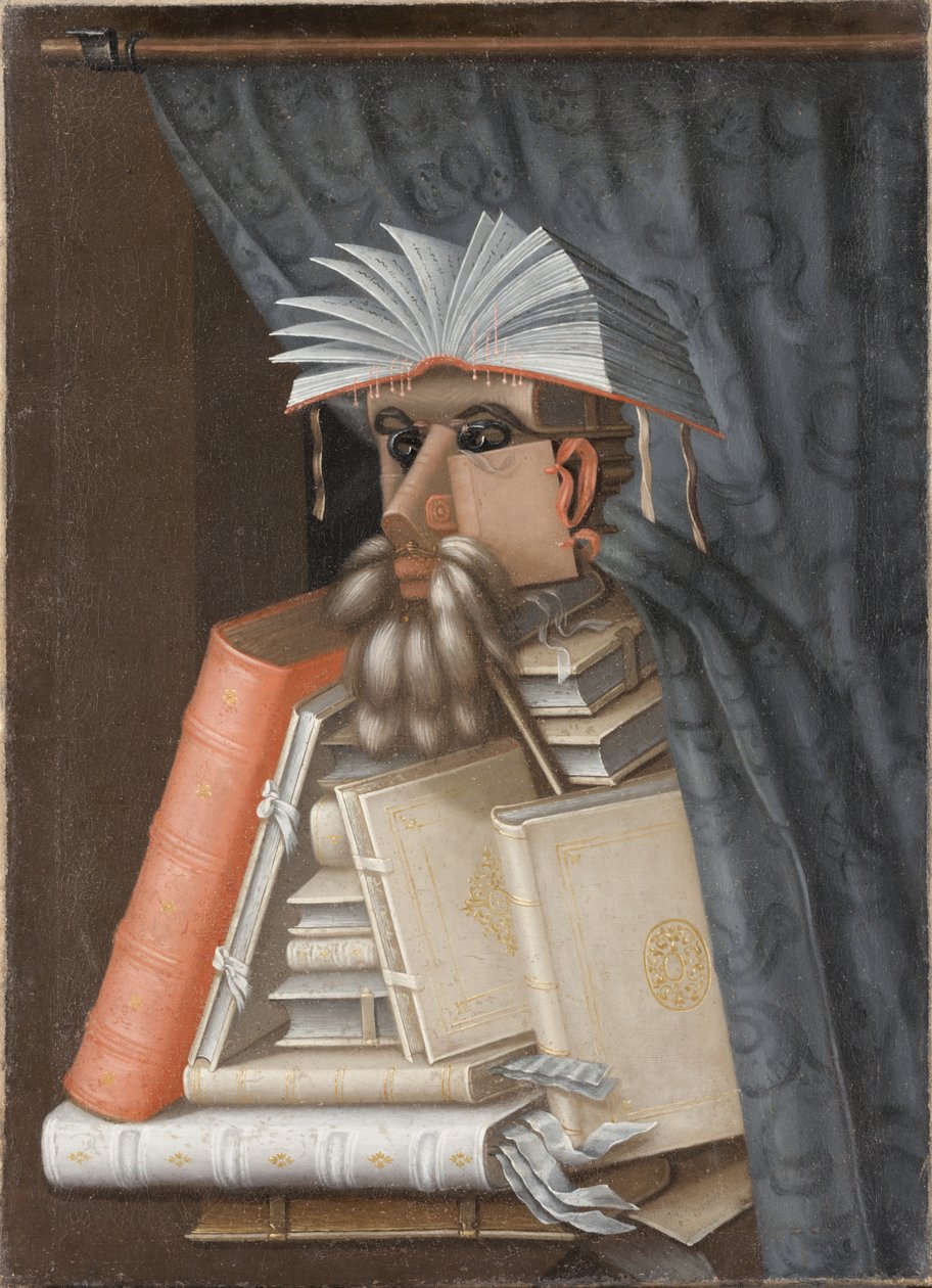 Bibliotekaren af Giuseppe Arcimboldo