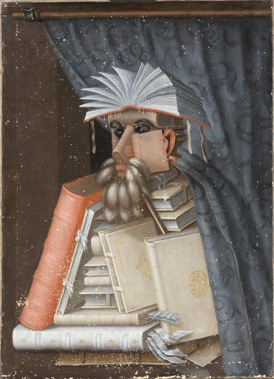 Bibliotekaren af Giuseppe Arcimboldo