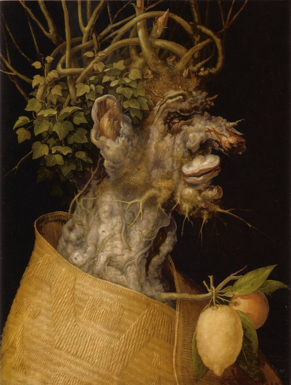 Tysk: Vinter Allegori på vinter af Giuseppe Arcimboldo