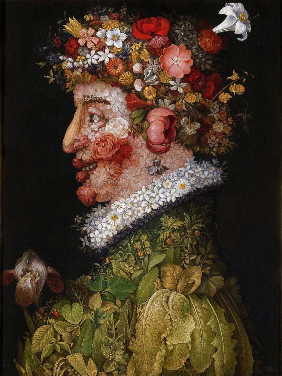Foråret af Giuseppe Arcimboldo
