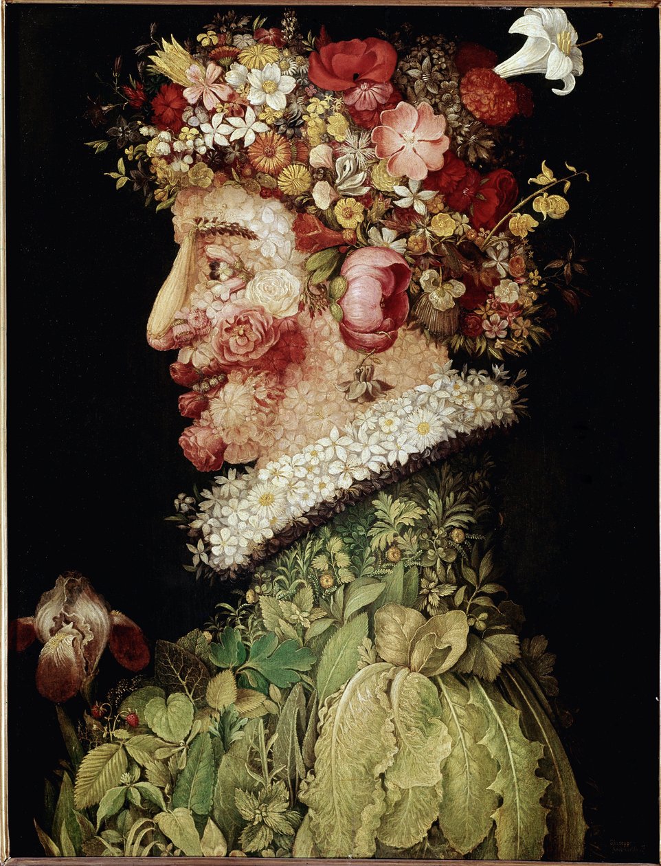 Forårsmaleri af Giuseppe Arcimboldo (1527-1593). 1589. Madrid. Royal Academy of Fine Arts i San Fernando, Madrid af Giuseppe Arcimboldo
