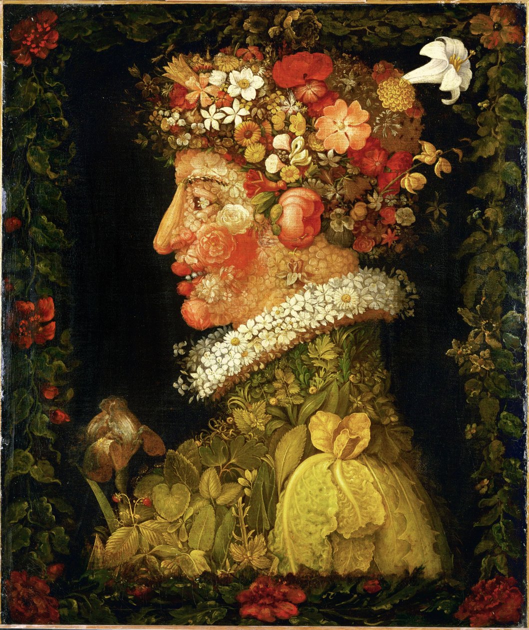 Forår, allegori ... af Giuseppe Arcimboldo