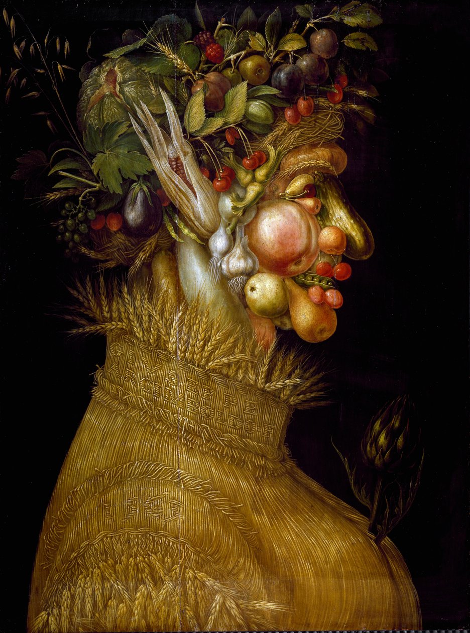 Sommermaleri af Giuseppe Arcimboldi (Arcimboldo) (1527-1593) 1563 Dim.67x51 cm Wien, Kunsthistorisches Museum af Giuseppe Arcimboldo