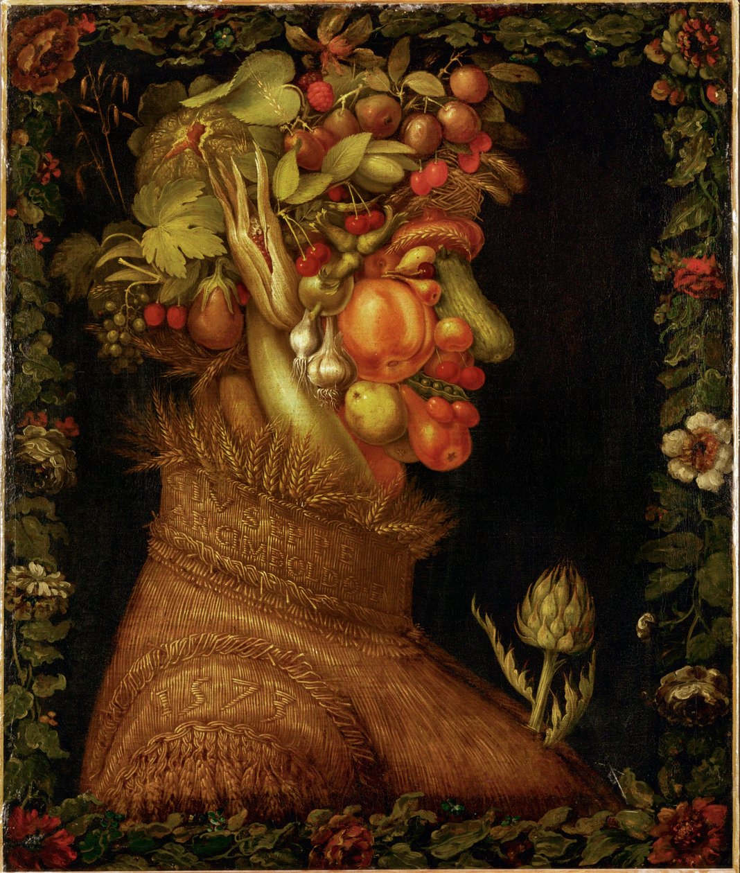 Sommer, allegori ... af Giuseppe Arcimboldo
