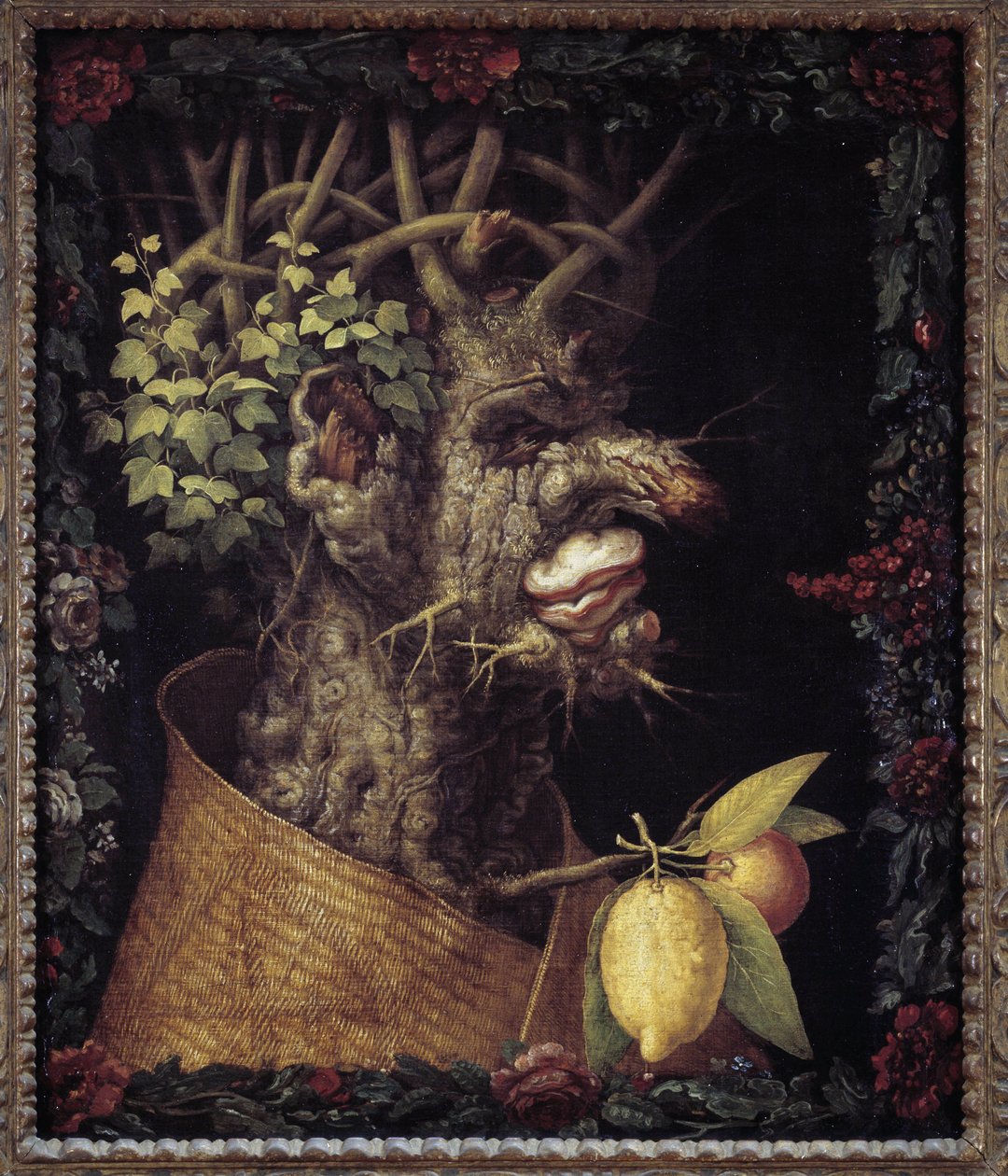 Vinter. Allegori om årstiderne. Maleri af Giuseppe Arcimboldo (1527-1593). Musée du Louvre af Giuseppe Arcimboldo