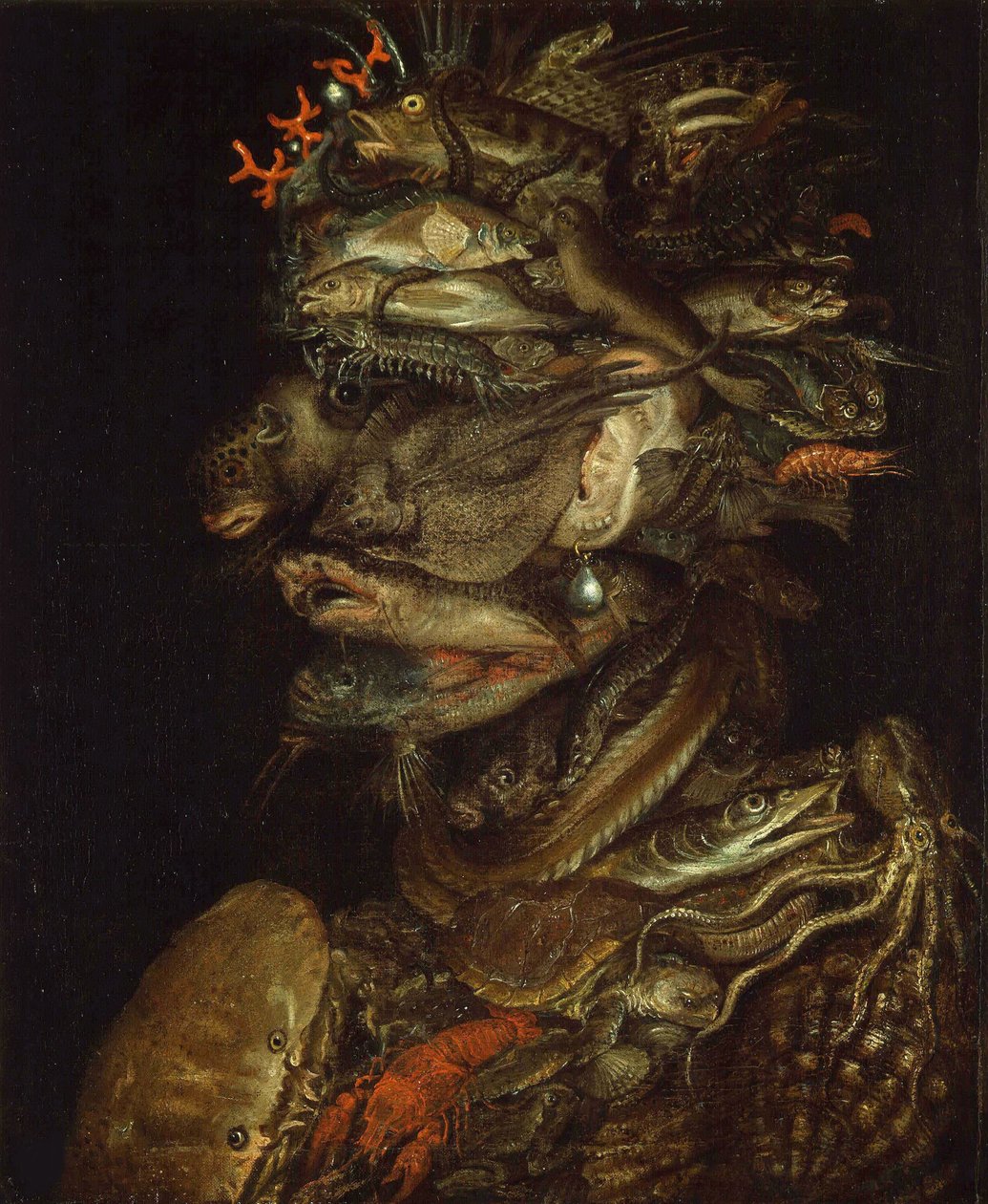 Allegory of water, ca 1566. af Giuseppe Arcimboldo Circle of .
