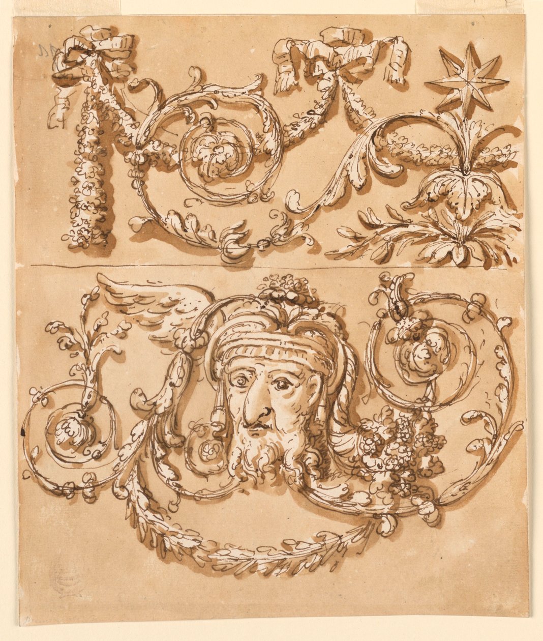 Dekoration af en frise af Giuseppe Barberi