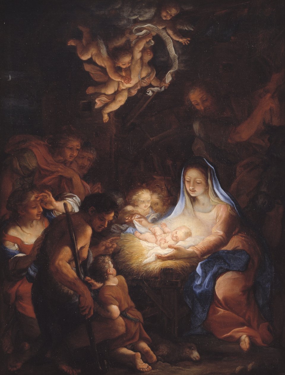 Hyrdernes tilbedelse af Giuseppe Bartolomeo Chiari