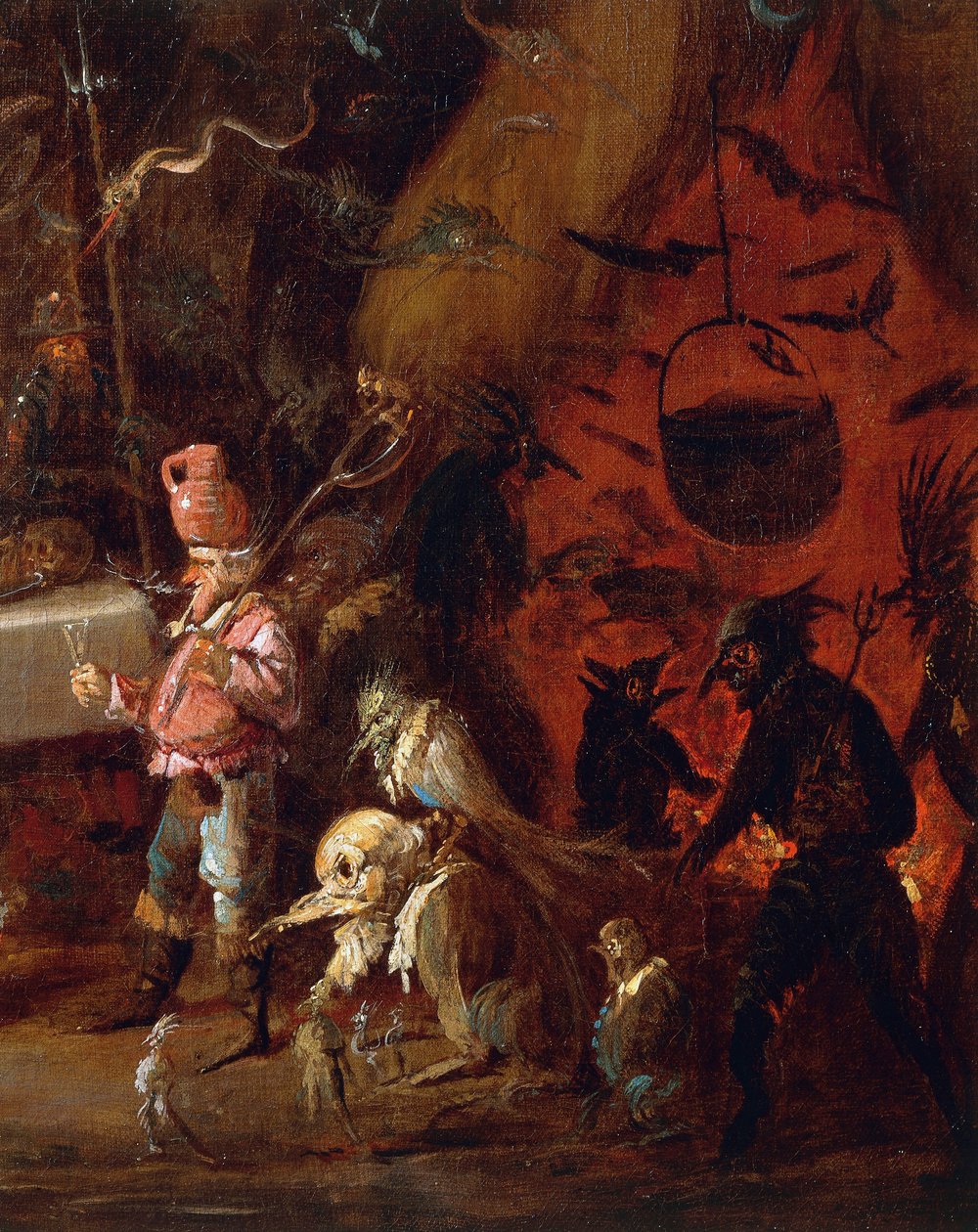 Witches meet, af Giuseppe Bernardino Bison (1762-1844), olie på lærred, detaljer, Italien af Giuseppe Bernardino Bison