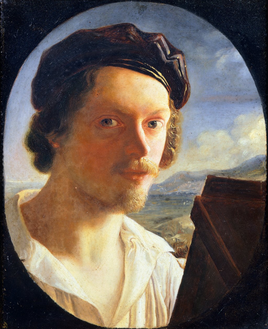 Selvportræt af Giuseppe Bezzuoli (1784-1855) af Giuseppe Bezzuoli