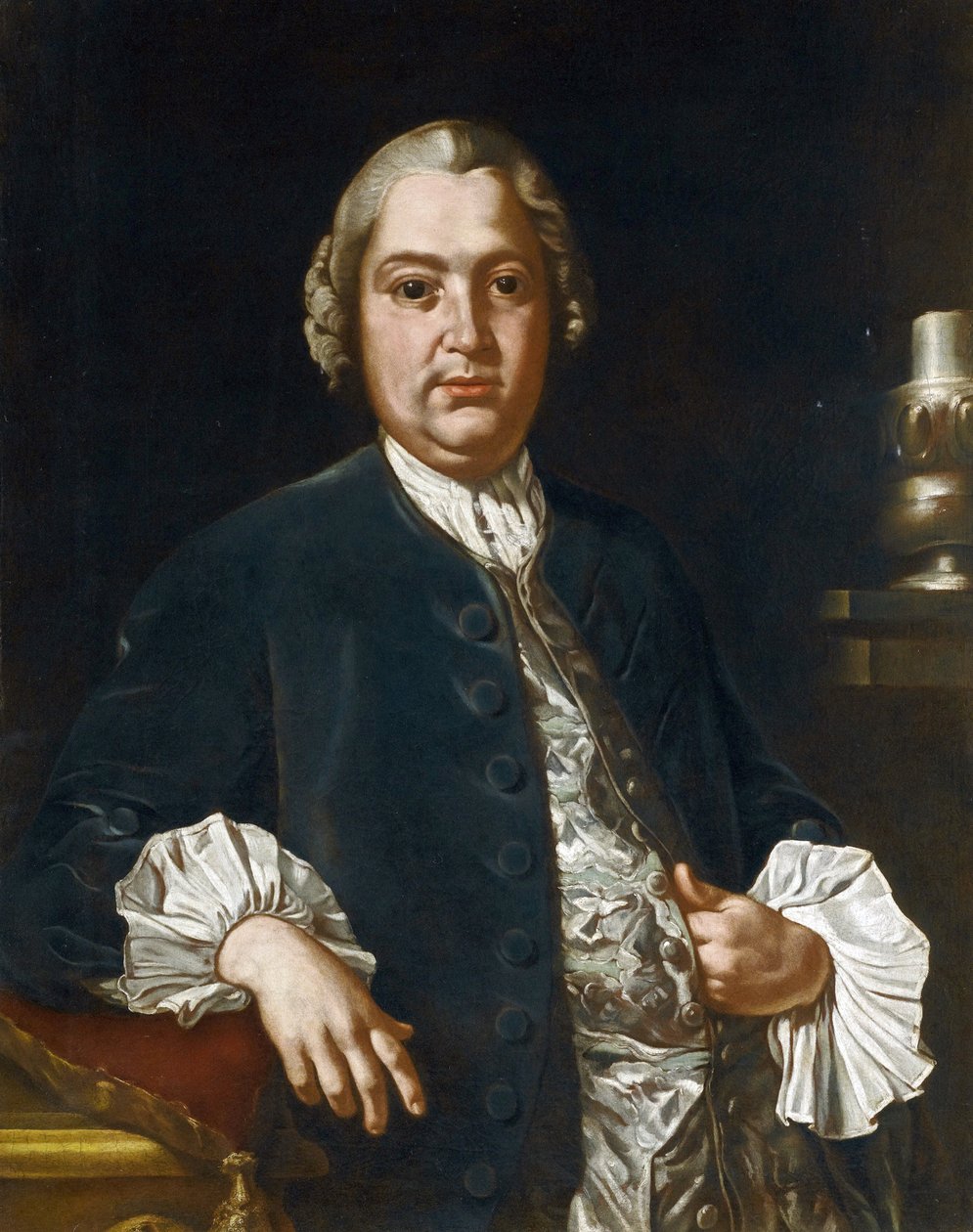 Portræt af komponisten Niccolo Jommelli (1714-1774) af Bonito, Giuseppe (1707-1789), - Olie på lærred, 84x73,5 - Privat samling af Giuseppe Bonito