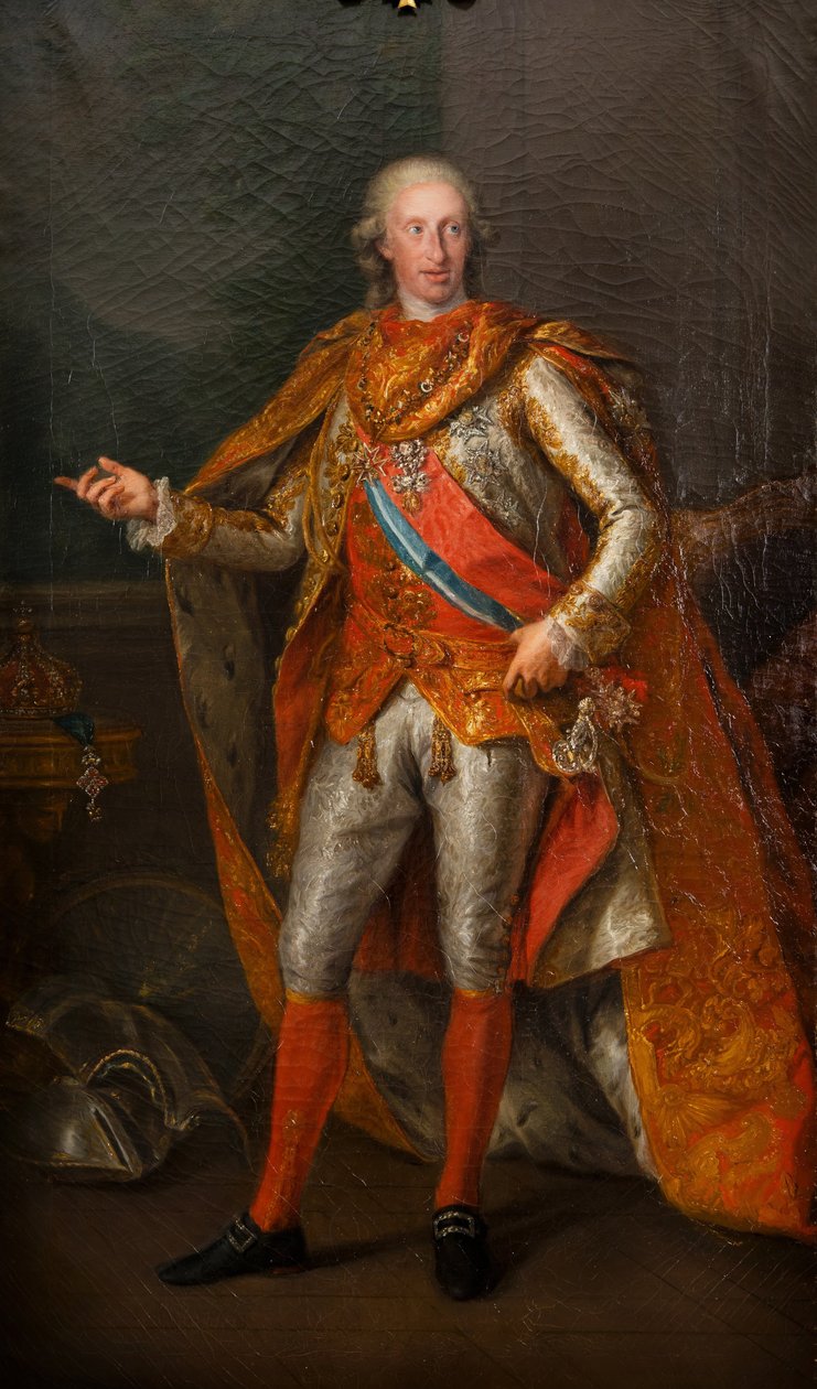 Svensk: Ferdinand IV, 1751-1825, konge af Napoli og Sicilien Ferdinand IV, 1751-1825, konge af Napoli og Sicilien af Giuseppe Bonito