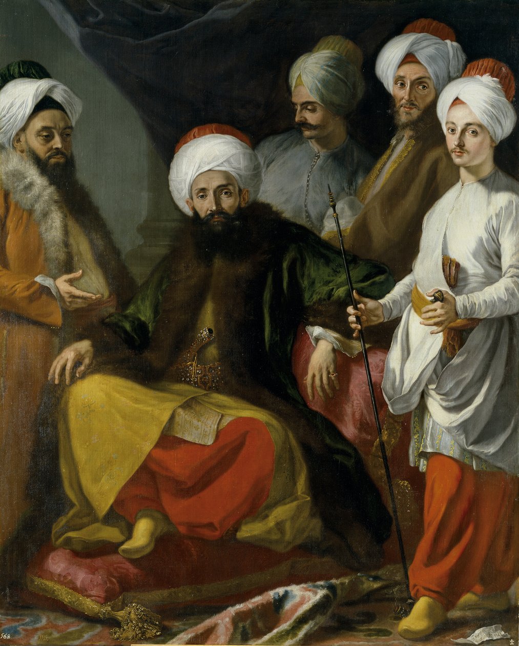 Den tyrkiske ambassade i Napoli i 1741 af Giuseppe Bonito