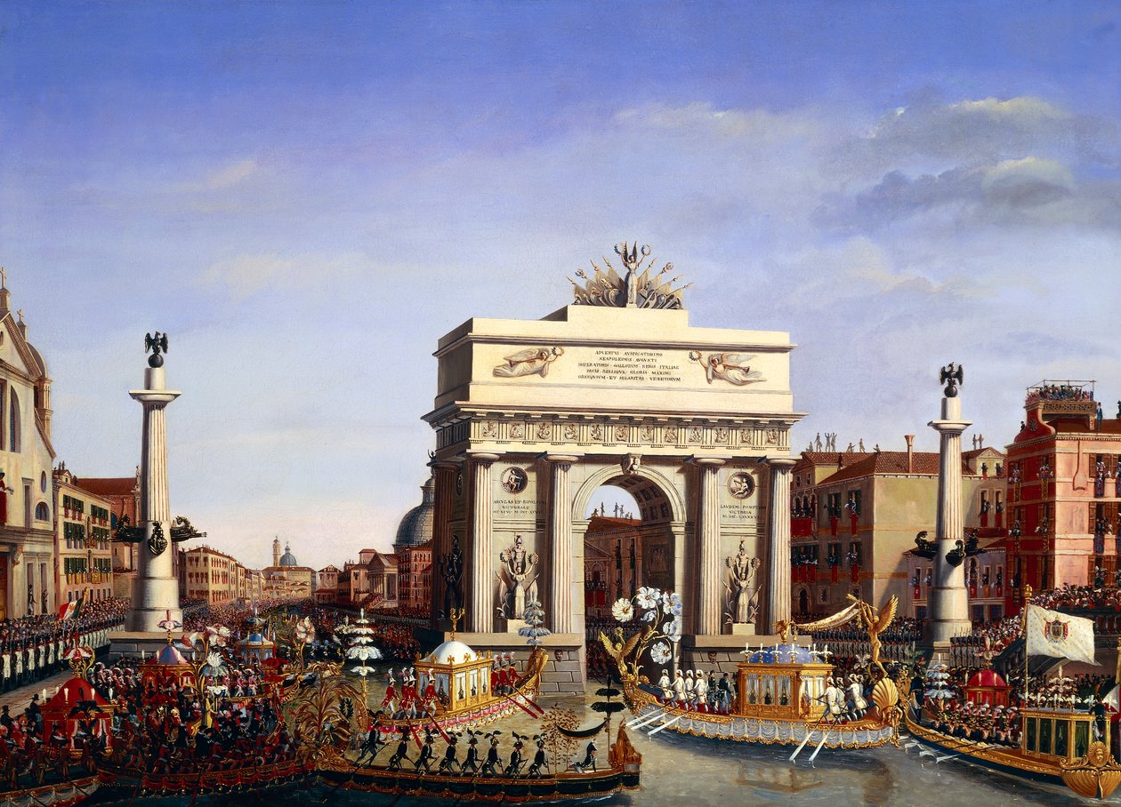 Napoleon Bonapartes indgang til Venedig, 29. november af Giuseppe Borsato
