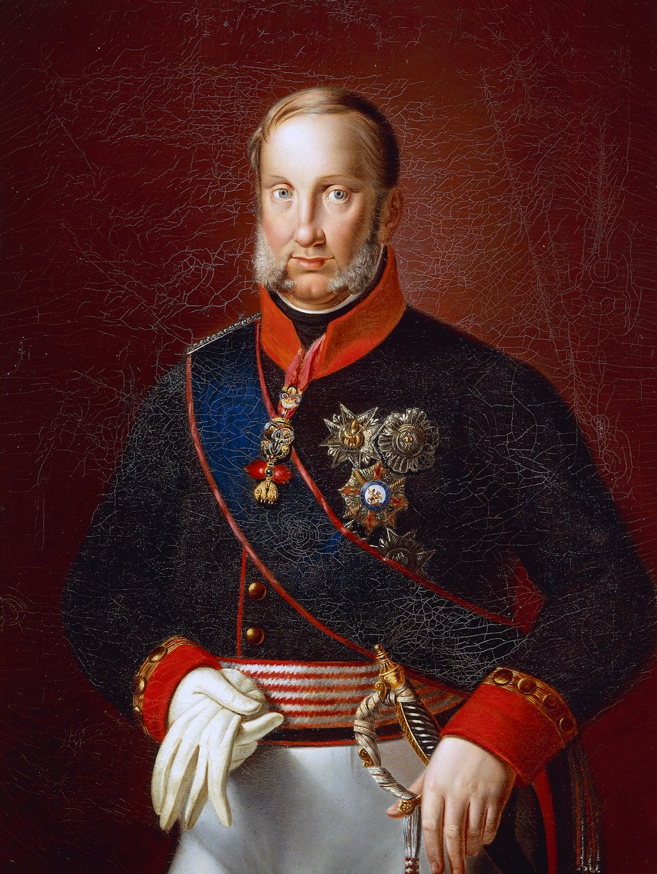 Portræt af Frans I af To Sicilier (Napoli af Giuseppe Cammarano