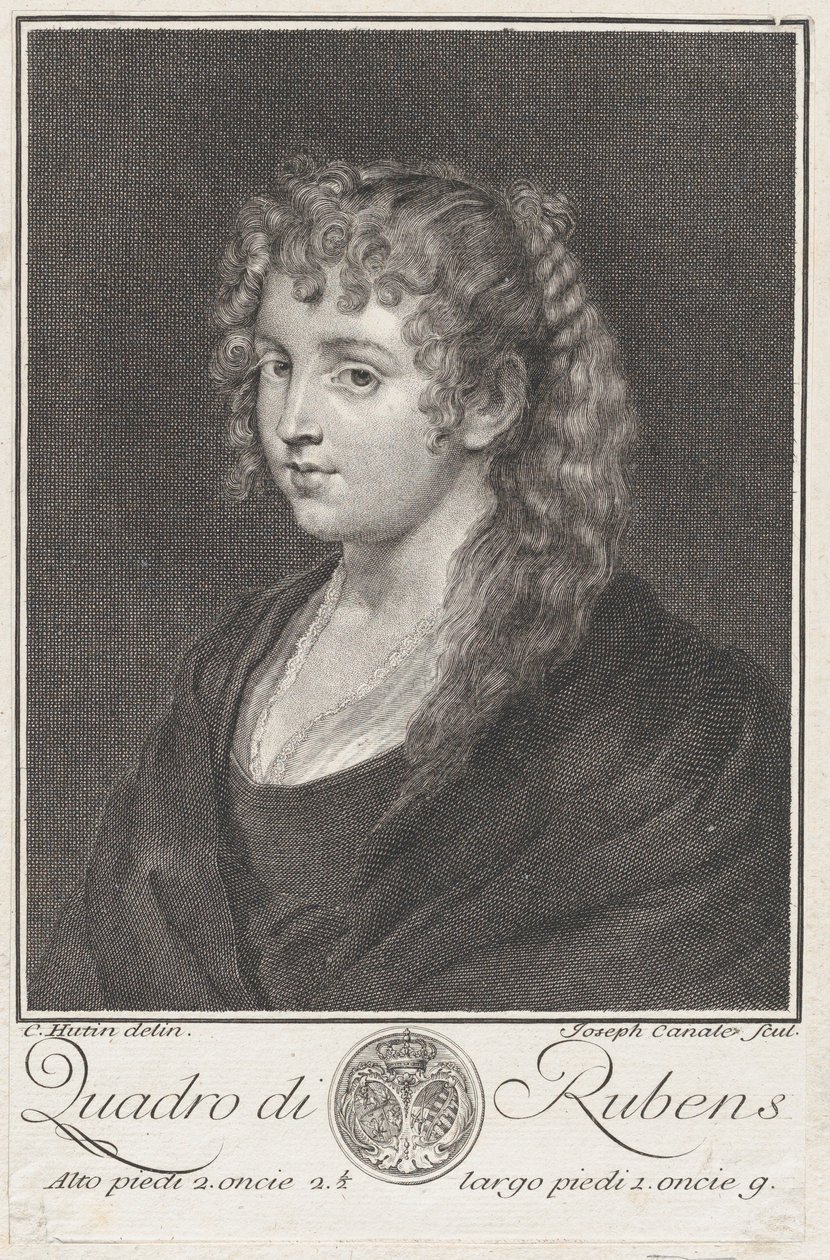 Portræt af en ung kvinde, ca. 1745-76. af Giuseppe Canale