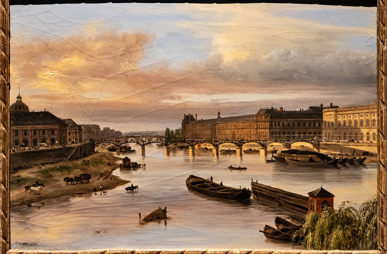 Udsigt over Seinen fra Pont Neuf af Giuseppe Canella
