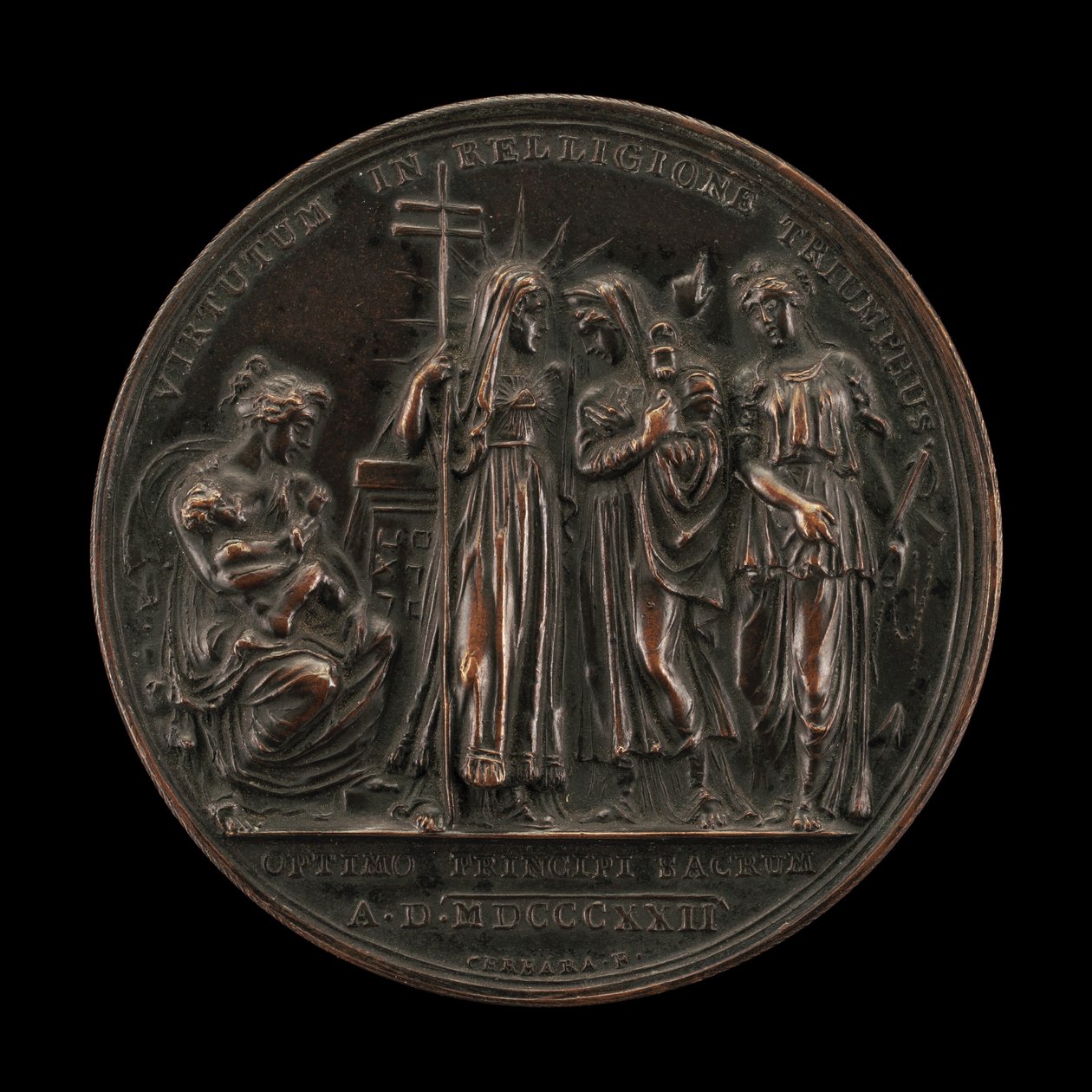 Allegori om religionens triumf [omvendt], 18221823. af Giuseppe Cerbara