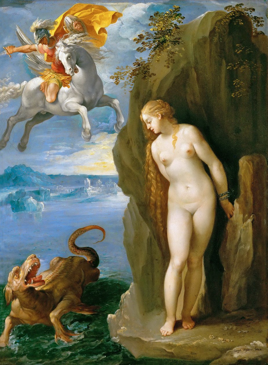 Tysk: Perseus befreit Andromeda Perseus og Andromeda af Giuseppe Cesari