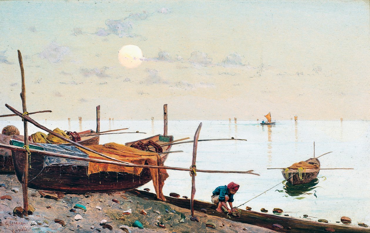 Napoli lystbådehavn, Italien af Giuseppe Cosenza