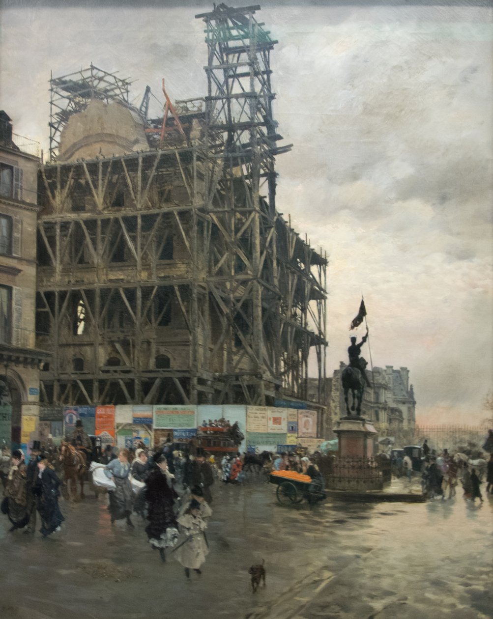 Place des Pyramides af Giuseppe de Nittis
