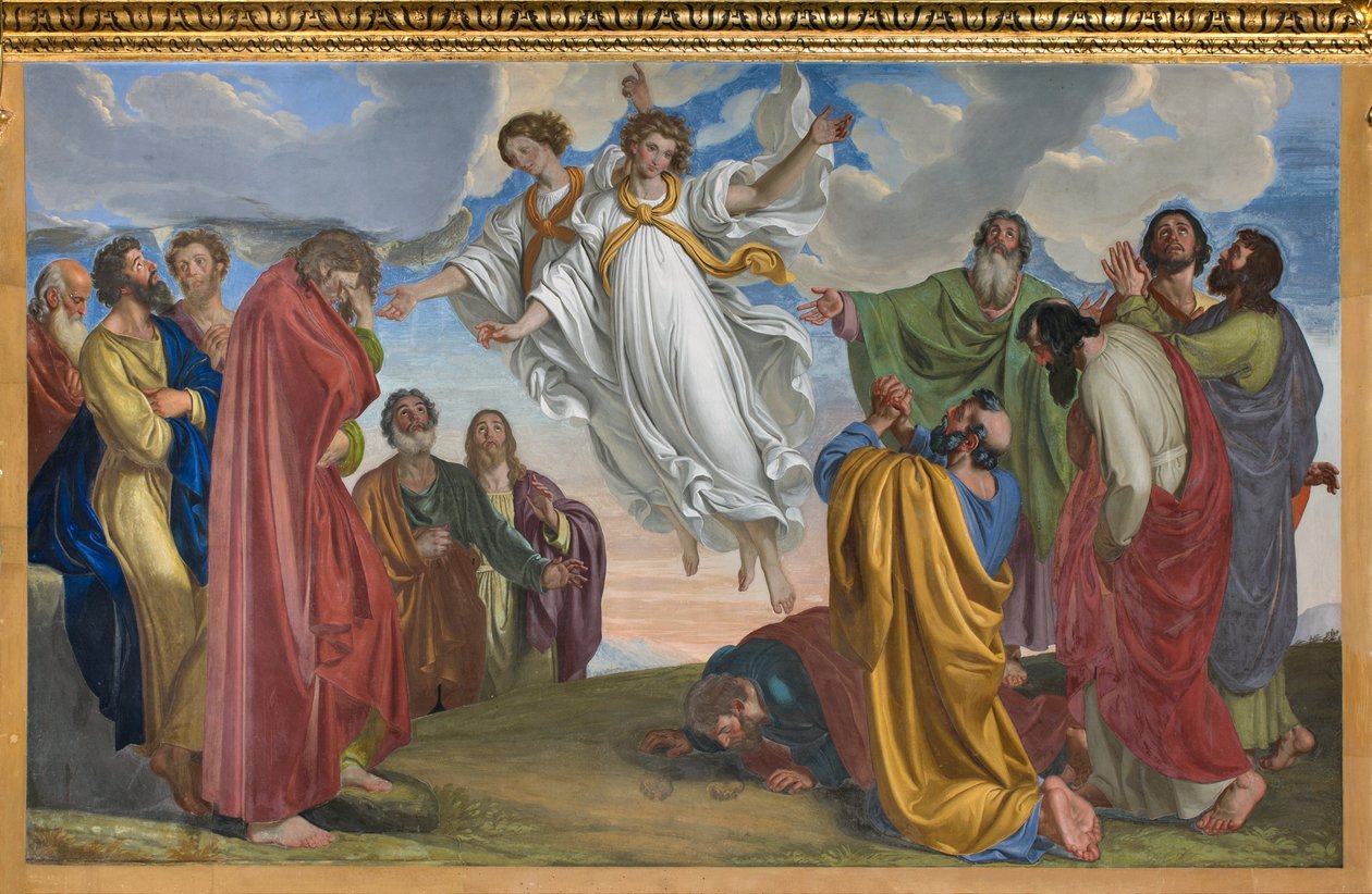 Præsbyteriet, Giuseppe Diotti, Engles tilsynekomst efter himmelfarten 1830 af Giuseppe Diotti