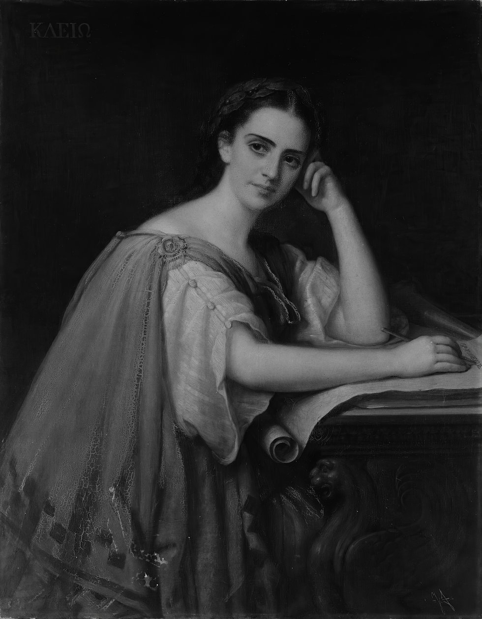 Clio, 1869. af Giuseppe Fagnani