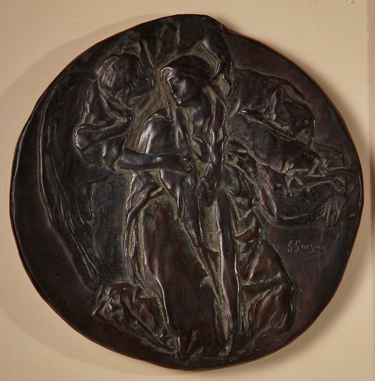 Bebudelsen (bronze) af Giuseppe Graziosi