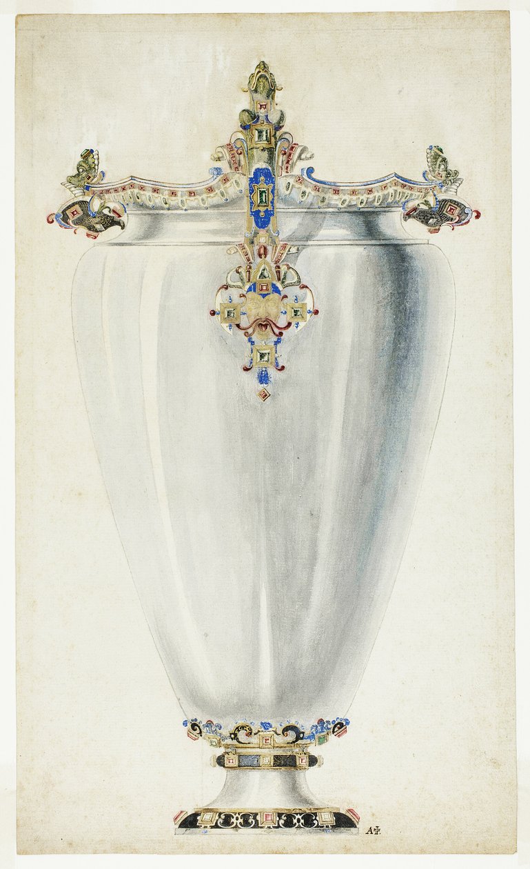 Monumental juvelbesat vase af Giuseppe Grisoni