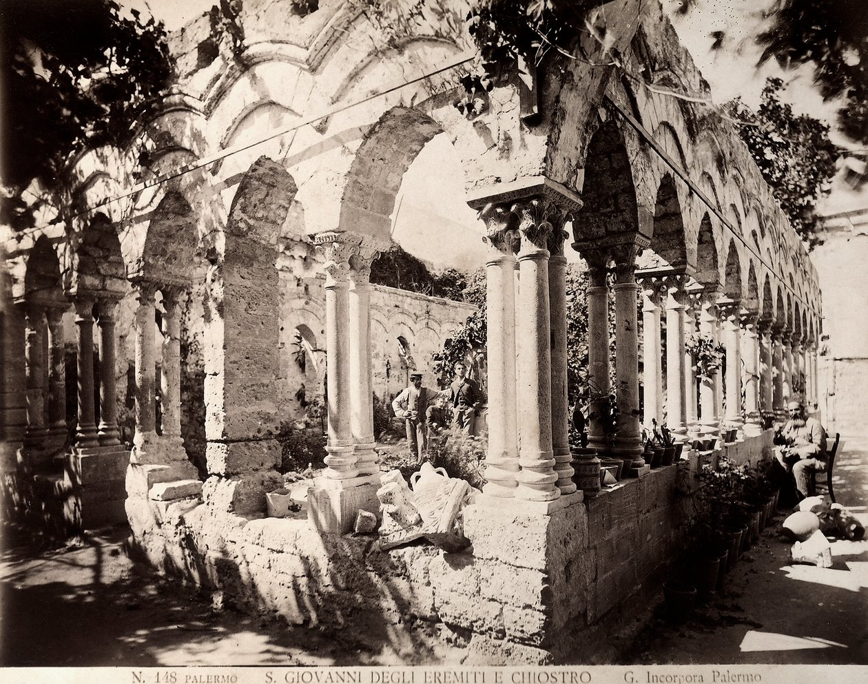 Kloster af San Giovanni degli Eremiti-kirken i Palermo af Giuseppe Incorpora