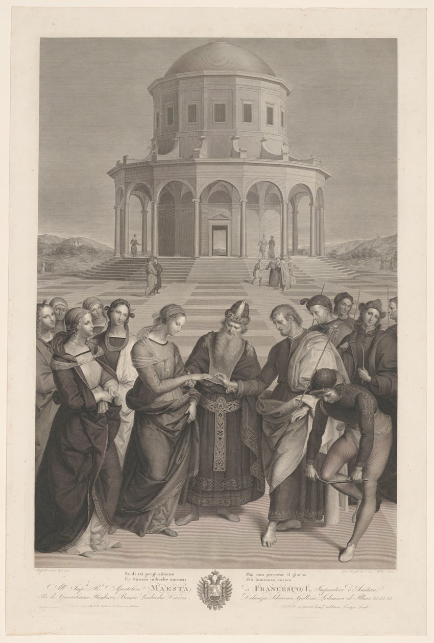 Marias og Josefs ægteskab lo sosalizio af Giuseppe Longhi