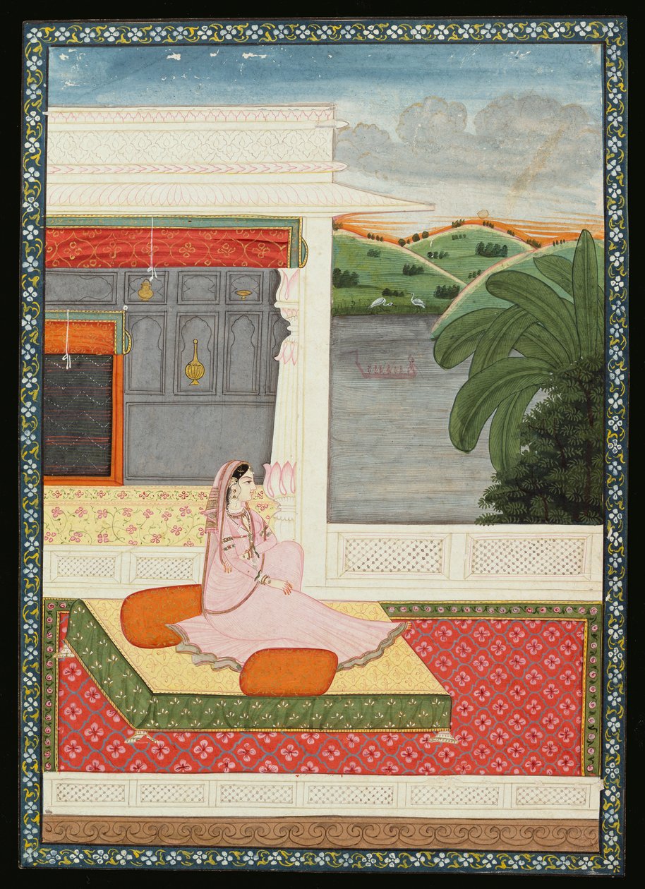 En ensom dame venter på nyheder om sin elsker, ca. 1800 af Giuseppe Maggiolini