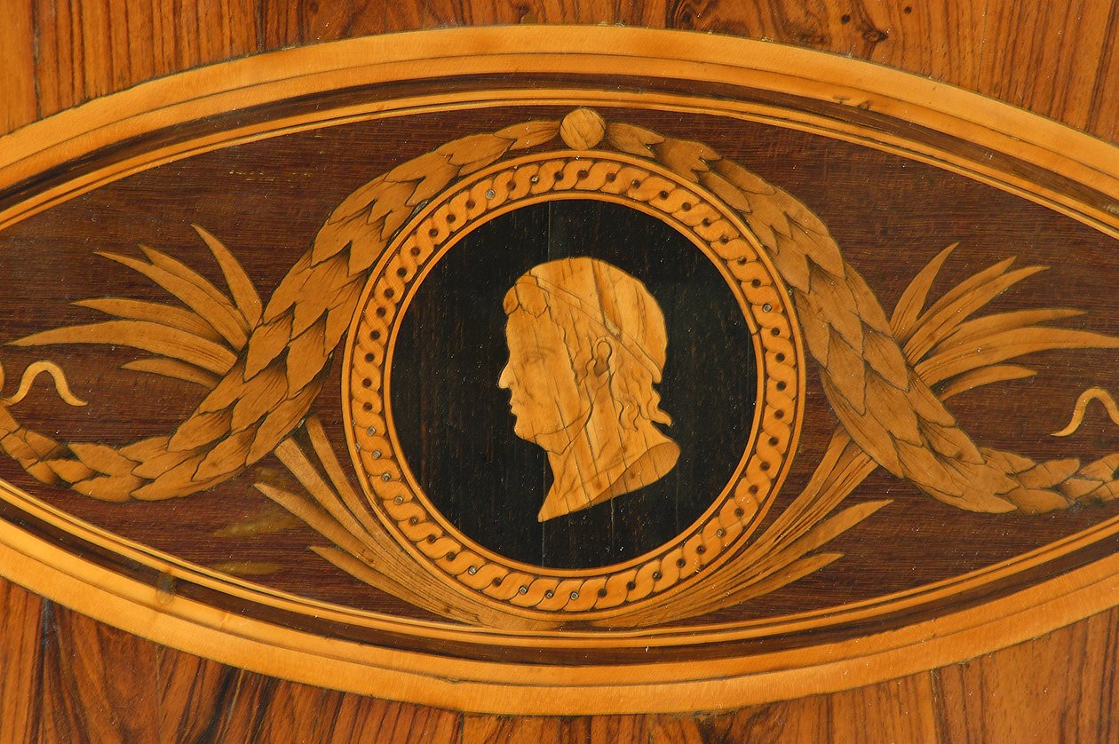 Detalje af toppen af et bord (træ) af Giuseppe Maggiolini