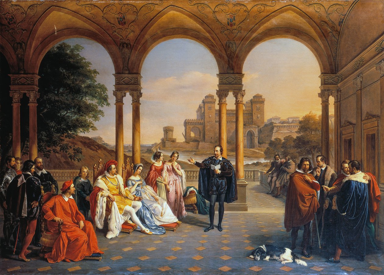 Torquato Tasso i retten til House of Este af Giuseppe Mancinelli